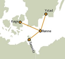 Bornholm Route kaart