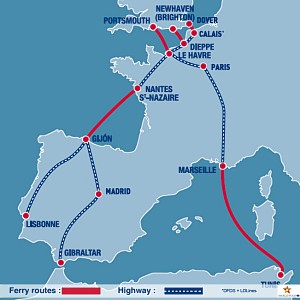 LD lijnen Route kaart