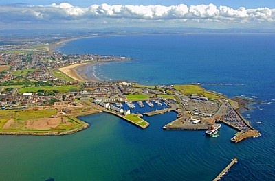 Ardrossan veerhaven en Marina