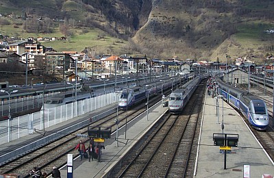 Bourg St Maurice Eurostar treinen