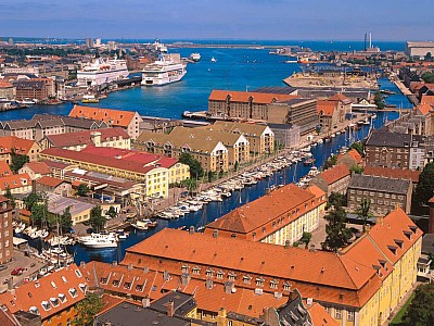 De haven van de veerboot van Kopenhagen