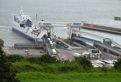 Veerbootterminal in de haven van Dover