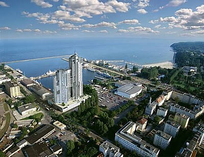 Haven Gdynia en zee torens