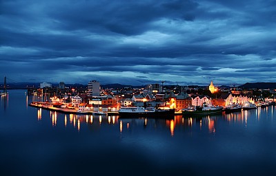 De haven van de veerboot van Stavanger